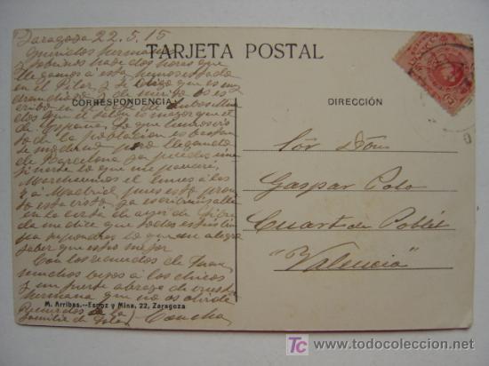 Postales: ZARAGOZA, PASEO DE LA INDEPENDENCIA - Foto 2