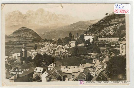 Postales: (PS-5082)POSTAL DE PANTICOSA-VALLE DE TENA-CENSURA MILITAR