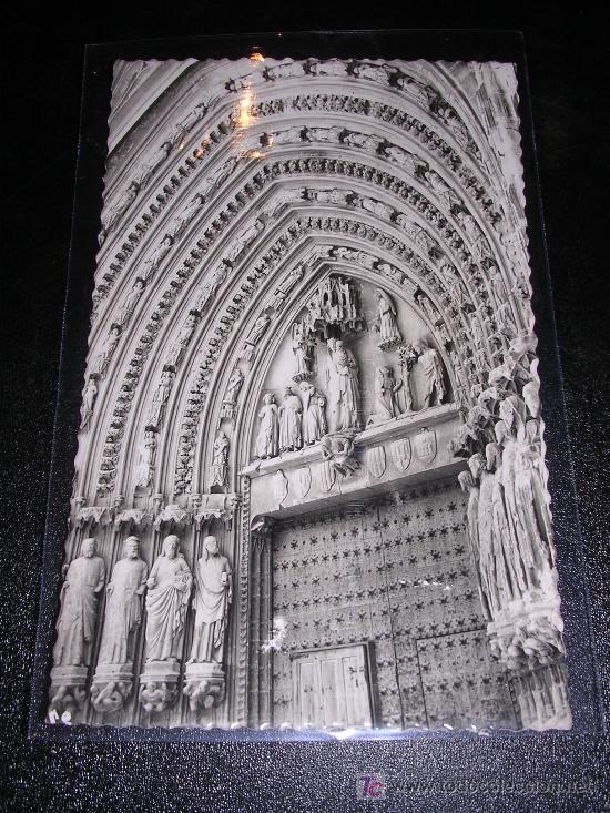 Postales: 27 HUESCA, PORTADA DE LA CATEDRAL - Foto 1