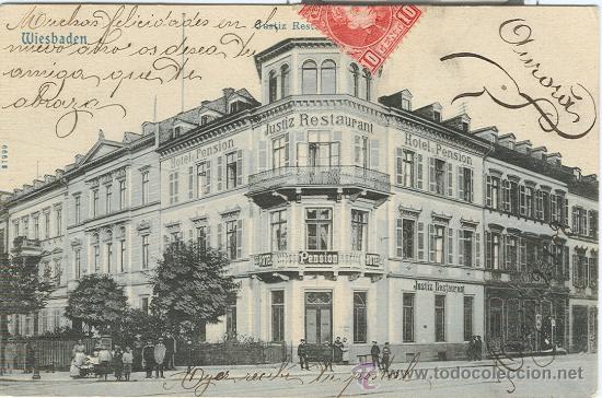 Postales: ALEMANIA-HUESCA-ANG&Uuml;&Eacute;S. A&Ntilde;O 1.908.