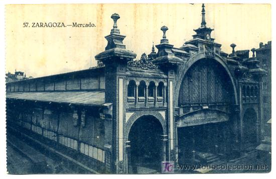 Postales: ZARAGOZA, MERCADO,          P22328 - Foto 1