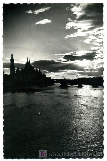 Postales: ZARAGOZA, LA PUESTA DE SOL,        P22450 - Foto 1