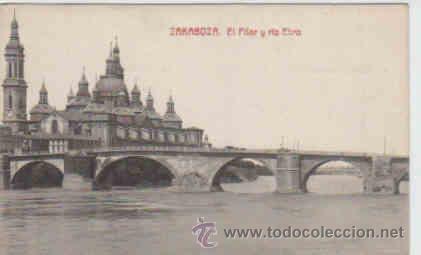 Postales: POSTAL DE ZARAGOZA, EL PILAR Y RIO EBRO - Foto 1