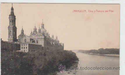 Postales: POSTAL DE ZARAGOZA, EBRO Y TEMPLO DEL PILAR - Foto 1