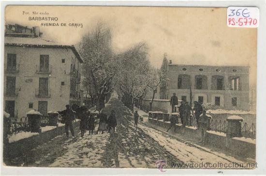 Postales: (PS-5770)POSTAL DE BARBASTRO(HUESCA)-AVENIDA DE GRAUS - Foto 1