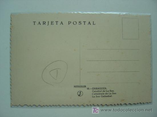 Postales: ZARAGOZA - REF.: L-468 - Foto 2