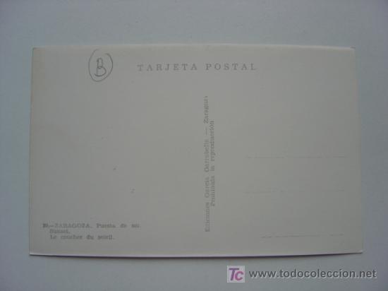 Postales: ZARAGOZA - REF.: L-413 - Foto 2