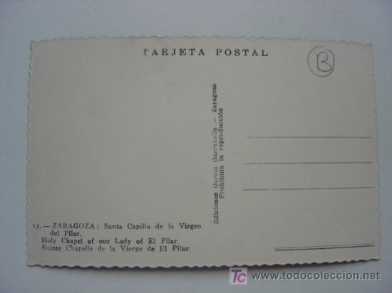 Postales: ZARAGOZA - REF.: L-409 - Foto 2