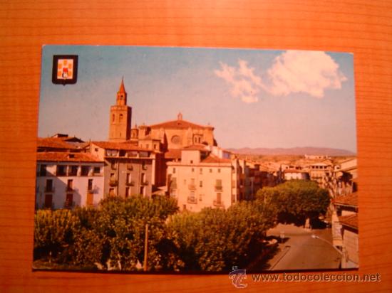 Postales: POSTAL BARBASTRO CATEDRAL Y COSO CIRCULADA - Foto 1