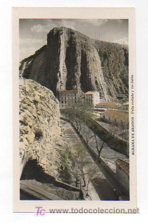 Postkarten: ALHAMA DE ARAGON. PE&Ntilde;A CORTADA Y R&Iacute;O JAL&Oacute;N.