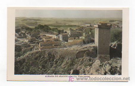 Cartes Postales: ALHAMA DE ARAGON. CASTILLO. VISTA PARCIAL.