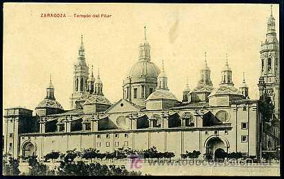 Postales: ZARAGOZA : Bas&iacute;lica del Pilar y R&iacute;o Ebro - Foto 1