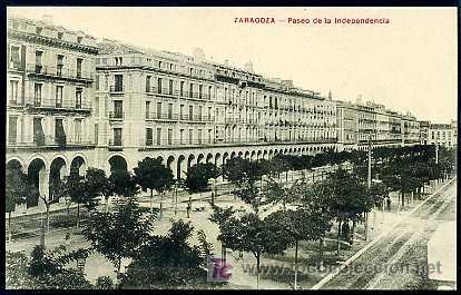 Postales: ZARAGOZA : Paseo de la Independencia - Foto 1