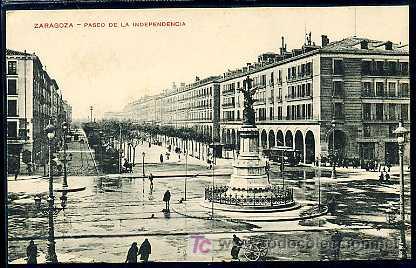 Postales: ZARAGOZA : Paseo de la Independencia - Foto 1
