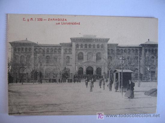 Postales: ZARAGOZA - LA UNIVERSIDAD - Foto 1