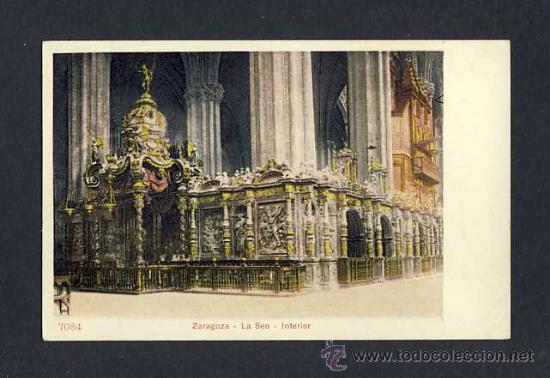 Postales: Postal de ZARAGOZA: La Seo, interior (num.7084) - Foto 1