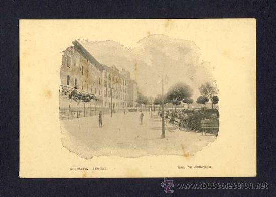 Postales: Postal de TERUEL: Glorieta (Imp de Perruca) - Foto 1