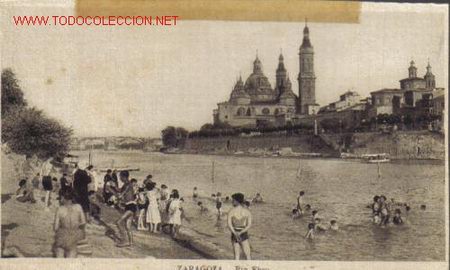 Postales: TARJETA POSTAL DE ZARAGOZA. RIO EBRO. - Foto 1