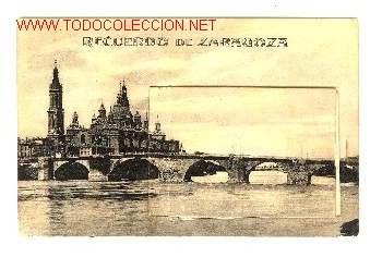 Postales: RECUERDO DE ZARAGOZA. - Foto 1