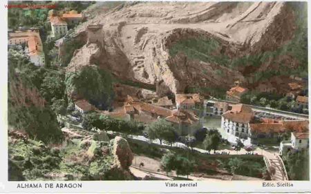 Postcards: BONITA POSTAL DE ALHAMA DE ARAGON