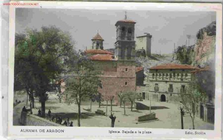 Postcards: BONITA POSTAL DE ALHAMA DE ARAGON