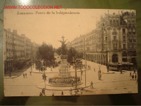 Postales: ZARAGOZA - PASEO DE LA INDEPENDENCIA - Foto 1