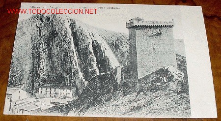 Cartes Postales: ANTIGUA  POSTAL DE ALHAMA DE ARAGON - CASTILLO Y PE&Ntilde;A CORTADA . COLECCION S. MARCO. SIN CIRCULAR - B