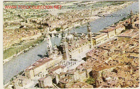 Postales: ZARAGOZA. EL PILAR Y EL RIO EBRO. - Foto 1