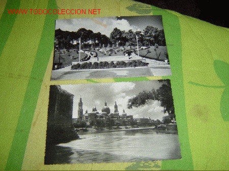 Postales: Dos postales de Zaragoza - Foto 1