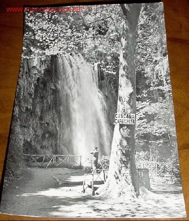 Postcards: ANTIGUA POSTAL MONASTERIO DE PIEDRA - CASCADA CAPRICHOSA - CIRCULADA - ED. VICTORIA.