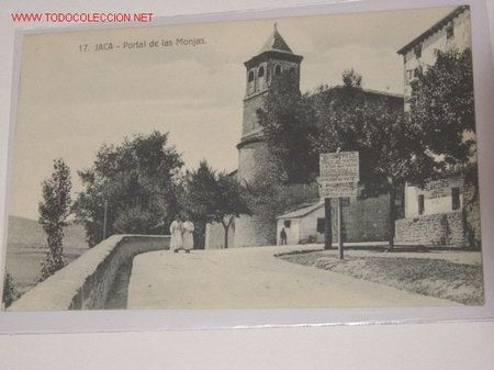 Postales: n&ordm;17. Jaca. Portal de las Monjas. - Foto 1