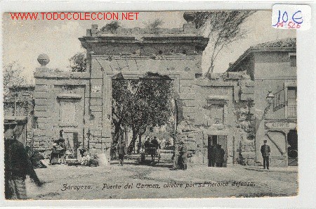 Postales: (PS-526) POSTAL DE ZARAGOZA - Puerta del Carmen. - Foto 1