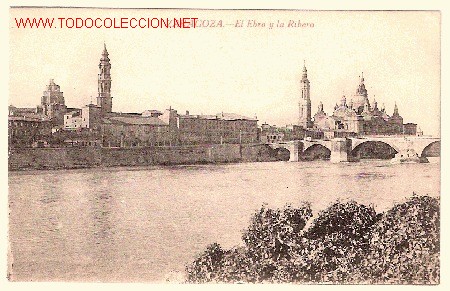 Postales: TARJETA POSTAL DE ZARAGOZA, EL EBRO Y LA RIBERA - Foto 1