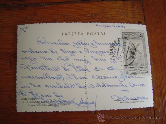 Postales: Bonita postal  de Zaragoza - Foto 2