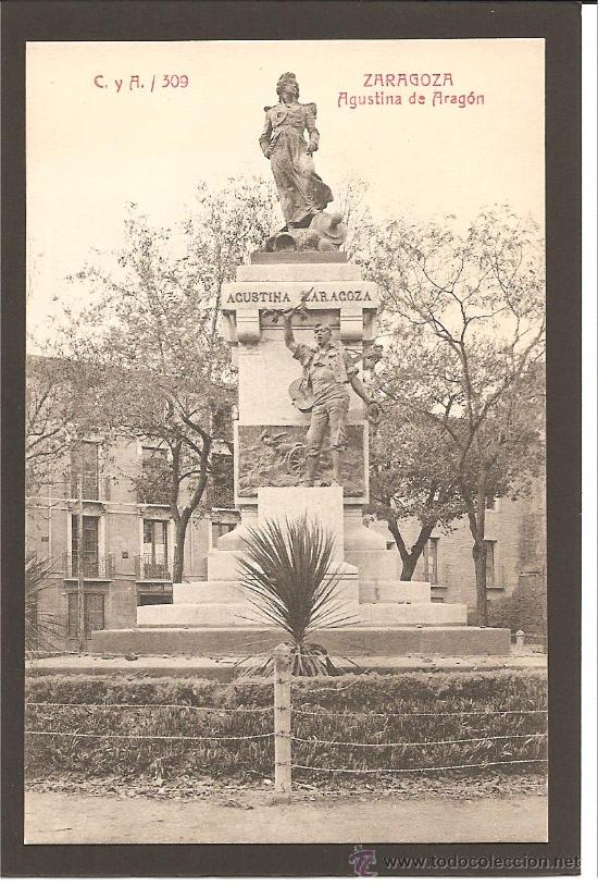 Postales: ZARAGOZA. AGUSTINA DE ARAGON. C. Y A. 309 - Foto 1