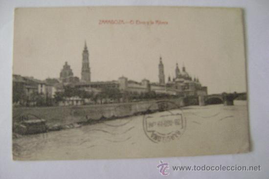 Postales: ZARAGOZA EL EBRO Y LA RIBERA - Foto 1