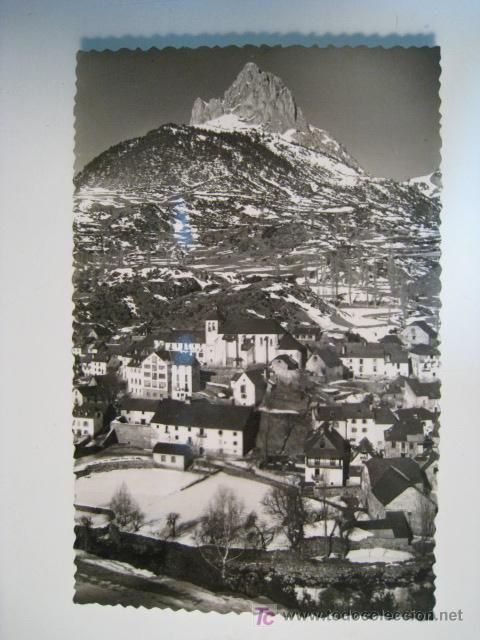 Postales: SALLENT GALLEGO: VISTA PARCIAL Y LA FORATATA. POSTAL