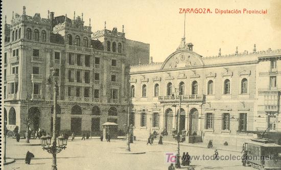 Postais: TARJETA POSTAL DE ZARAGOZA.DIPUTACION PROVINCIAL. FOTOTIPIA THOMAS. 190