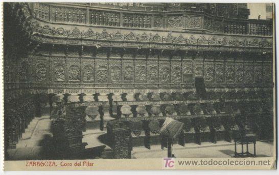Postales: ZARAGOZA : CORO  DEL  PILAR  PAR72 - Foto 1