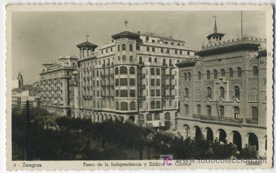 Postales: ARAGON - ZARAGOZA - PASEO DE LA INDEPENDENCIA Y EDIFICIO DE CORREOS - PAR91 - Foto 1