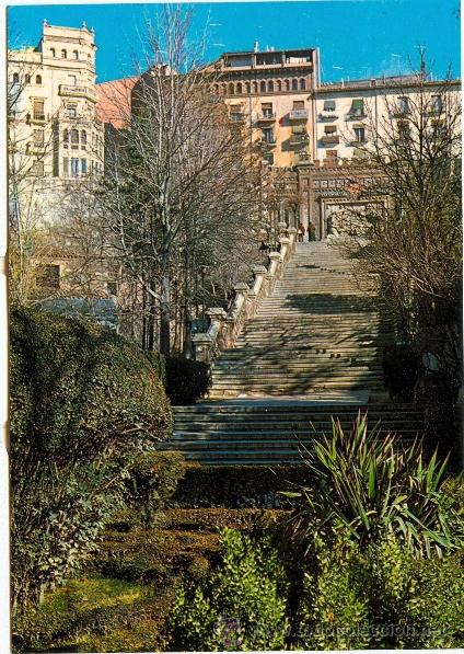 Postales: TERUEL - ESCALINATA ESTACION (1968) - Foto 1