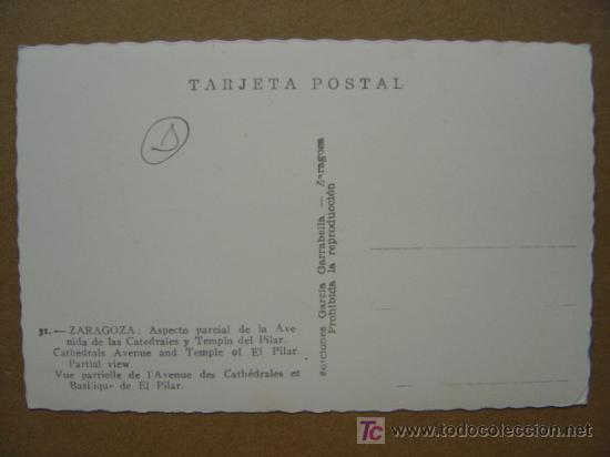 Postales: ZARAGOZA - Foto 2