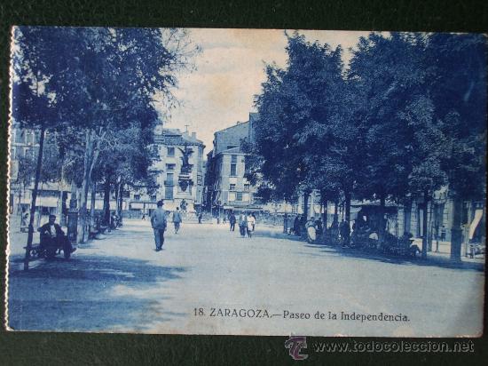 Postales: ZARAGOZA ( 18). Paseo de la Independencia. - Foto 1