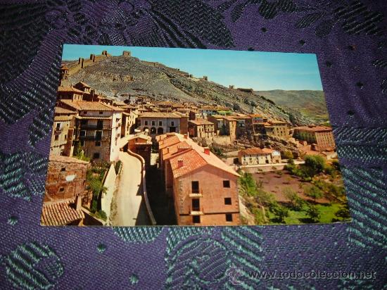 Postales: albarracin panoramica y murallas al fondo,ediciones sicilia