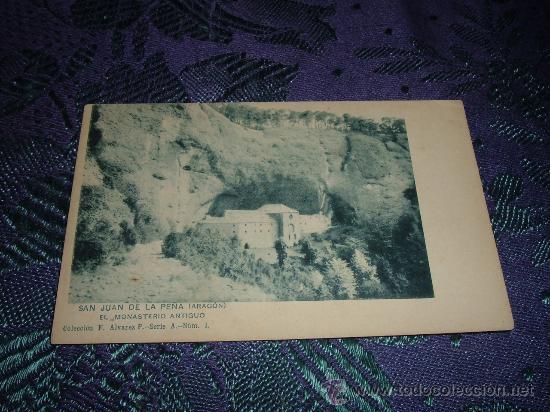Cartoline: san juan de la pe&ntilde;a,el monasterio antiguo,coleccion f alvarez p serie a n&ordm; 1