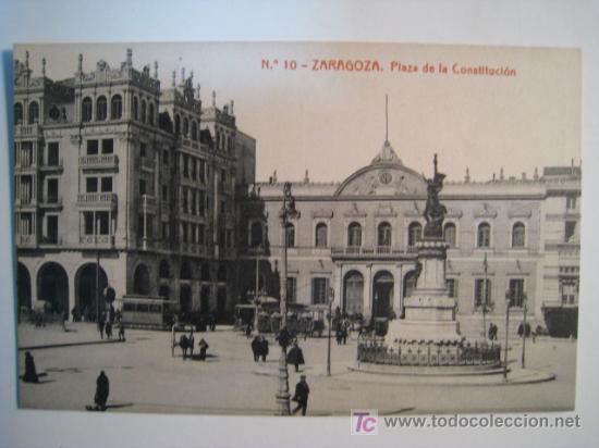 Postales: ZARAGOZA: PLAZA DE LA CONSTITUCION (59) - Foto 1