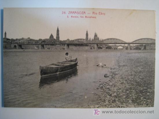 Postales: ZARAGOZA: RIO EBRO (ROISIN 28) - Foto 1