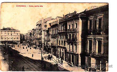 Postales: POSTAL DE ZARAGOZA COSO PARTE ALTA - Foto 1