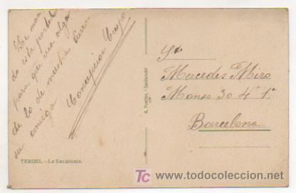 Postales: TERUEL. LA ESCALINATA. (ED. A. FUERTES). - Foto 2