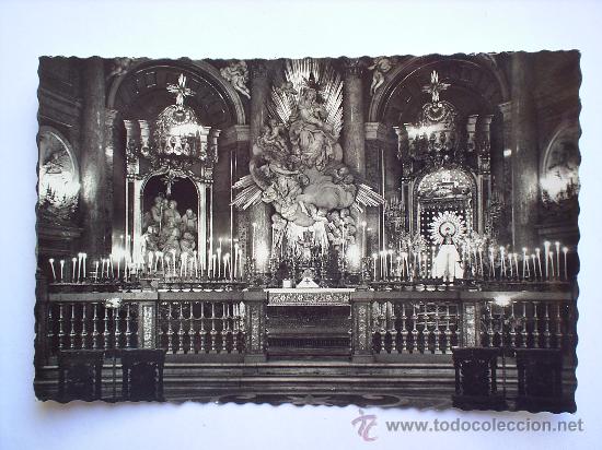 Postales: ZARAGOZA-SANTA CAPILLA DE LA VIRGEN DEL PILAR--CIRCULADA-1949